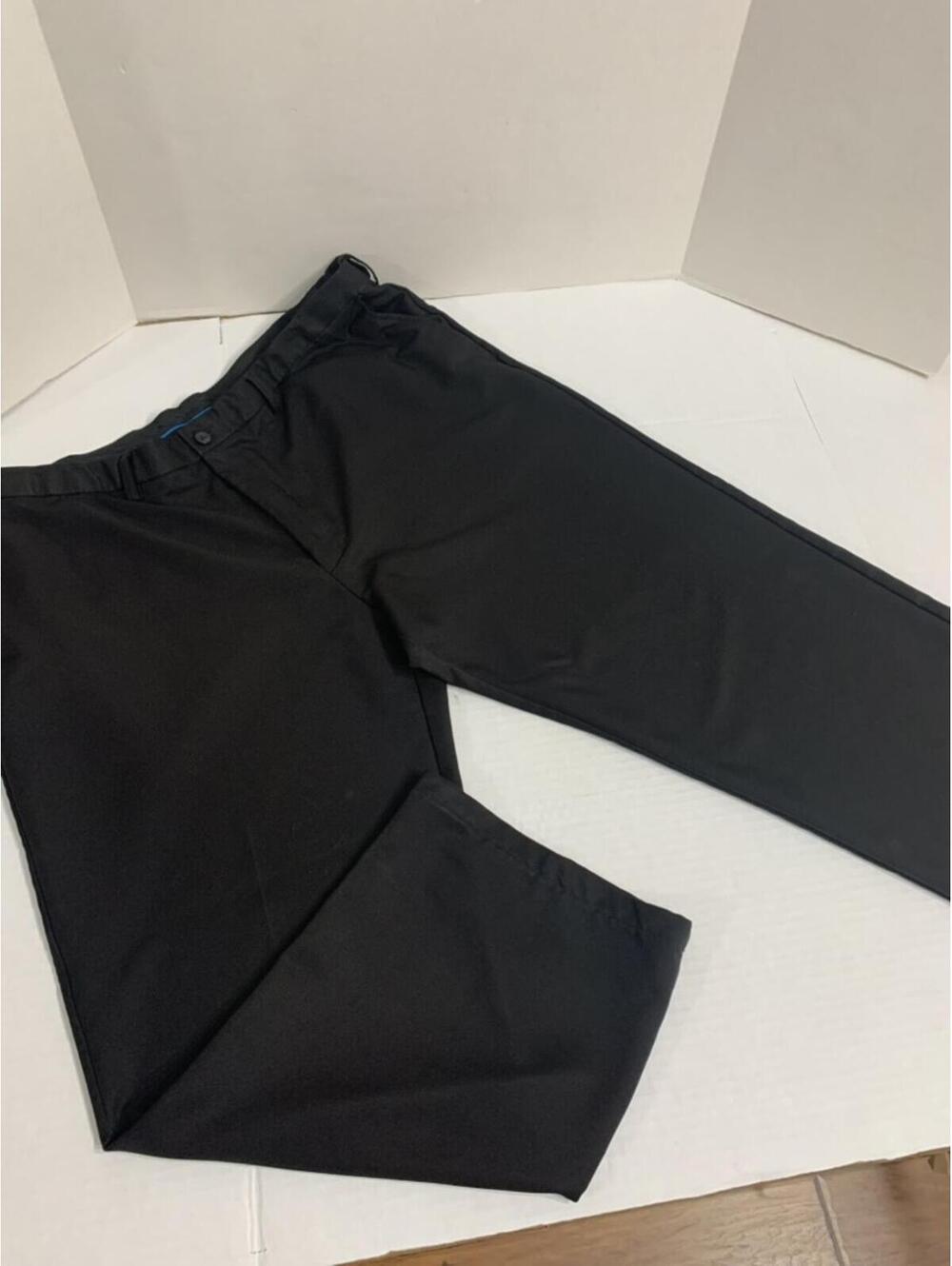 Haggar Mens Size 42-27 GUC Black Pants Golf